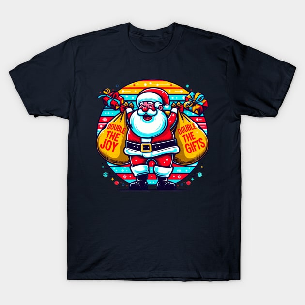 Santa Came Twice T-Shirt by BukovskyART